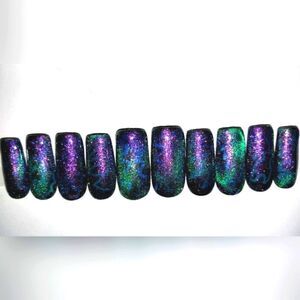 Hand crafted custom 10pc short acrylic press on nails